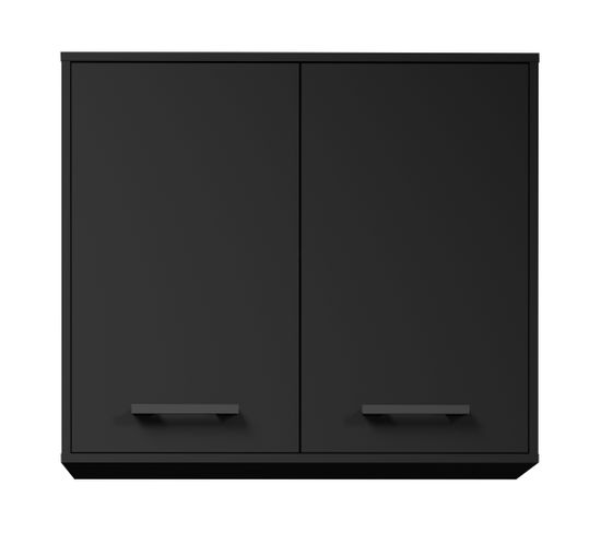 Haut 80  cm 2 portes ONYX noir