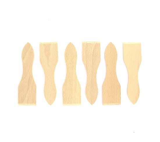 Lot De 6 Spatules à Raclette Wood Edition