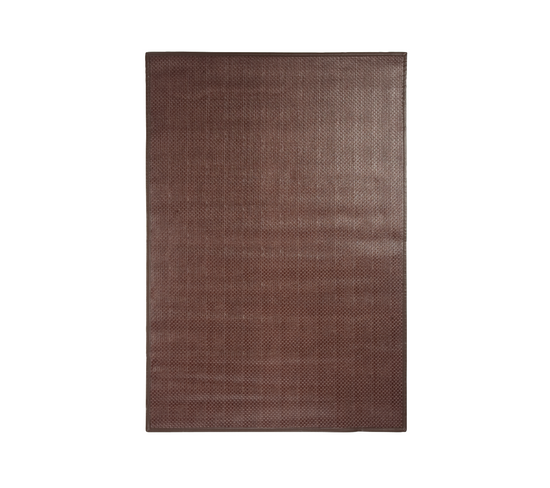 Tapis En Cuir Chocolat 55x85 - Skin