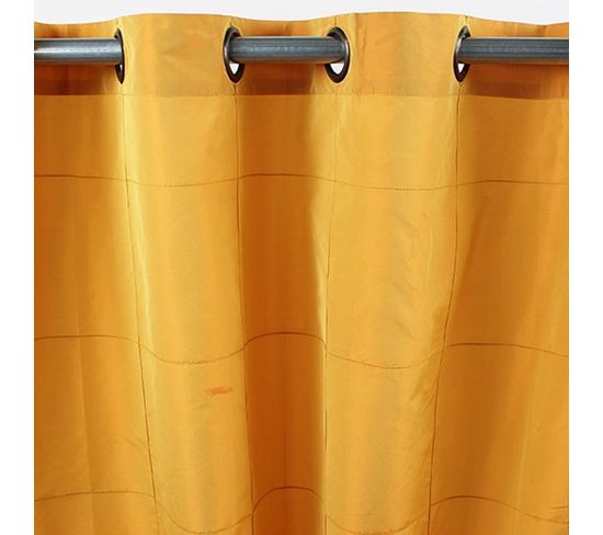 Rideau En Taffetas Jaune 150x250 - William