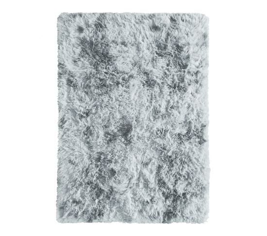 Tapis Shaggy Moderne Gris Clair 160x230 - Yogi Effect