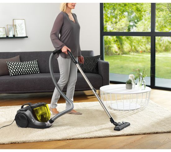 Aspirateur Sans Sac 72db Jaune/gris - Ro6924ea