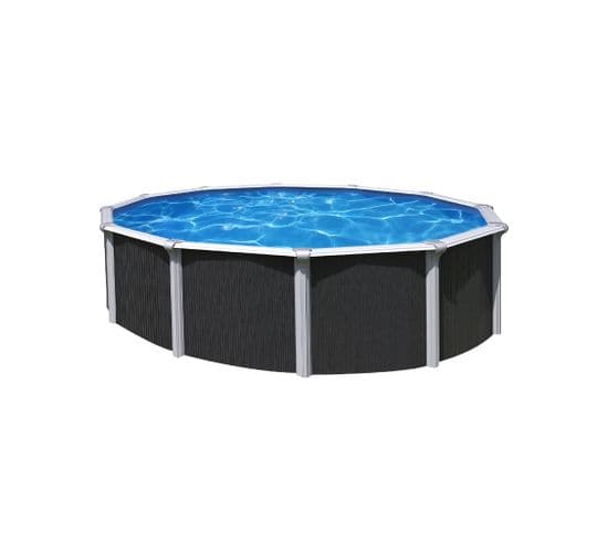 Piscine Métal Hors Sol Anthracite 4,90 X 1,32 M - Pi9710