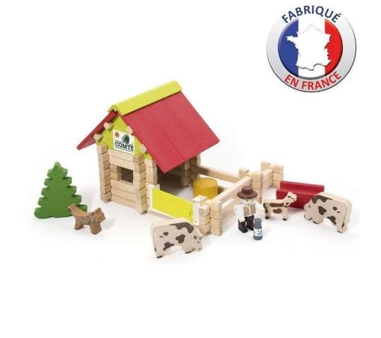 Petite Ferme En Bois Avec Animaux 70 Pieces