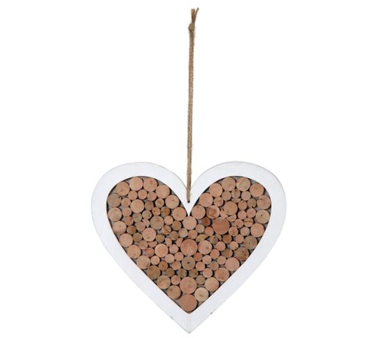 Coeur à Suspendre En Bois