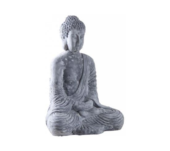 Bouddha Assis Fibre De Ciment