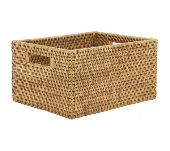 Panier De Rangement En Rotin Naturel 28 X 22 X 15 Cm