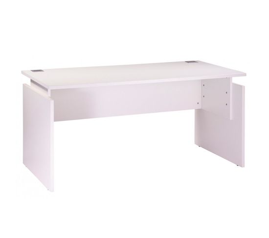 Bureau 160 X 80 Cm Blanc Réglable En Hauteur Ineo