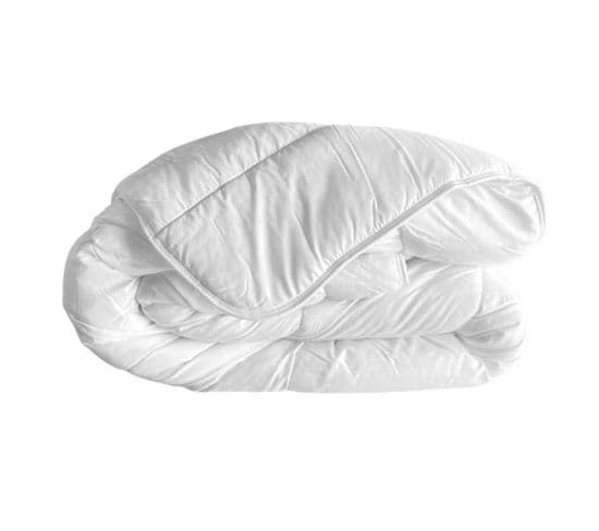 Couette Automne-hiver, Chaude, Blanche, 400gr/m², 220x240cm,  100% Microfibre