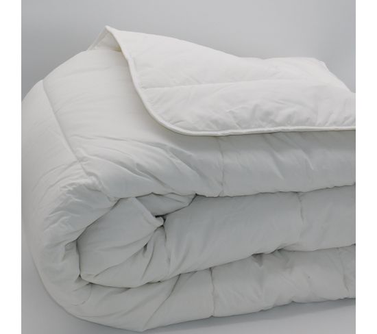 Couette chaude Coton Percale 91 fils à bouillir - 2 personnes 220 x 240 - Spécial hiver