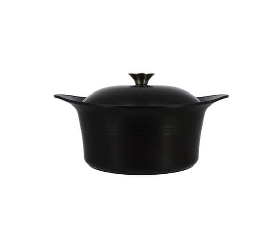 Cocotte en fonte 4,5L  Noir