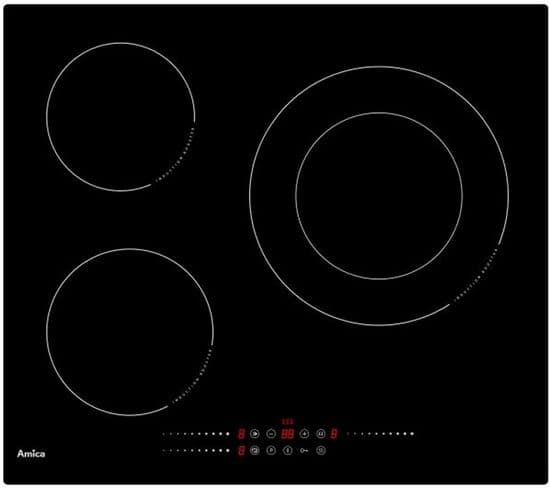 Table De Cuisson À Induction 60cm 3 Feux 7200w Noir - Ai3539