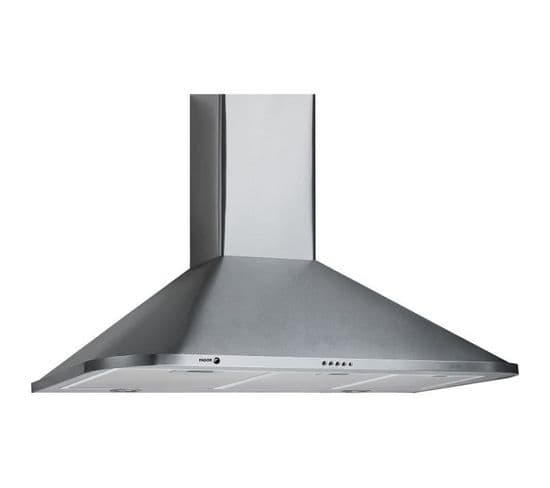 Hotte Pyramidale - Fah3419 - 76-124 X 90 X 50 Cm - Silver