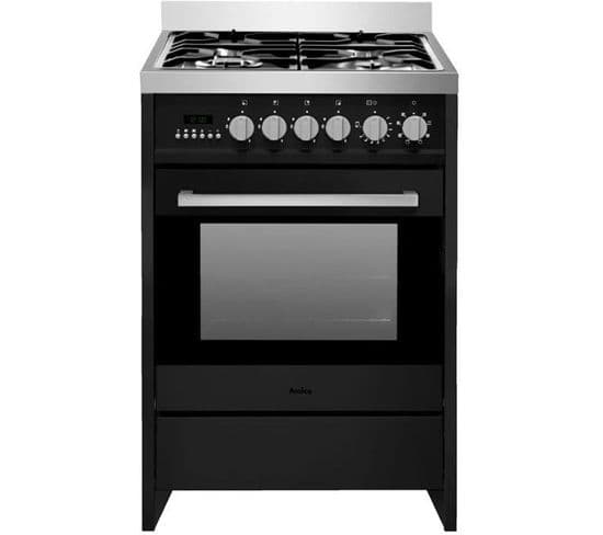 Cuisinière Mixte - Acme2005n - 4 Feux - 90-95 X 60 X 60 Cm - Noir