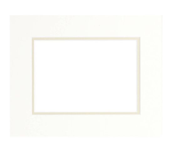 Passe-partout Double Beige 30x40 Cm Ouverture 20x30 Cm