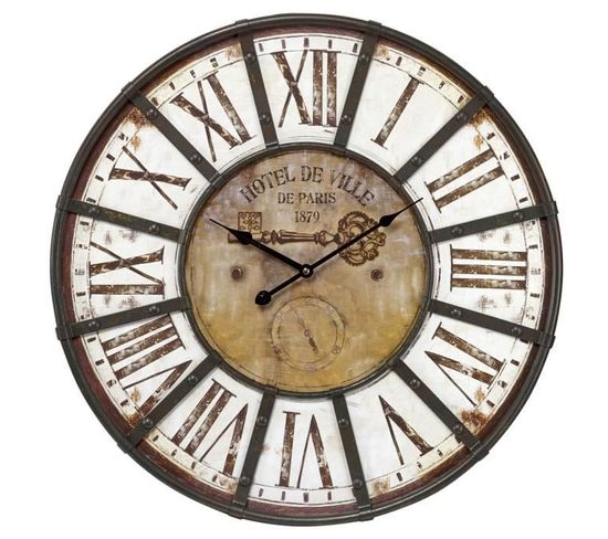 Horloge Emotion Charme Industriel 60 Cm