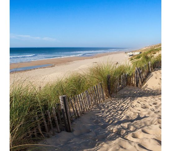 Tableau Sur Toile Bord Plage Arcachon 30x30 Cm