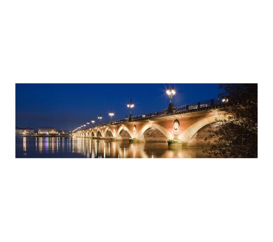 Tableau Sur Toile Pont De Bordeaux 45x135 Cm