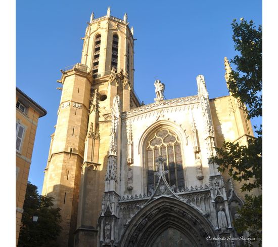 Tableau Sur Toile Cathédrale Saint-sauveur 45x45 Cm