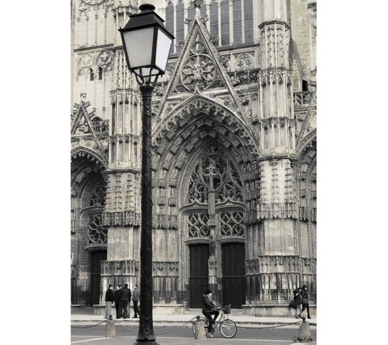 Tableau Sur Verre Cathédrale Saint Gatien Tours 45x65 Cm