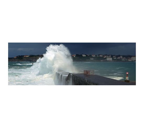 Tableau Sur Toile Jetée De Socoa 30x97 Cm