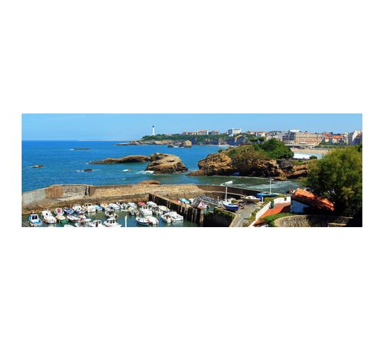 Tableau Sur Toile Biarritz Port 45x135 Cm
