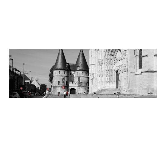 Tableau Sur Toile Porte Cathédrale De Beauvais 30x97 Cm
