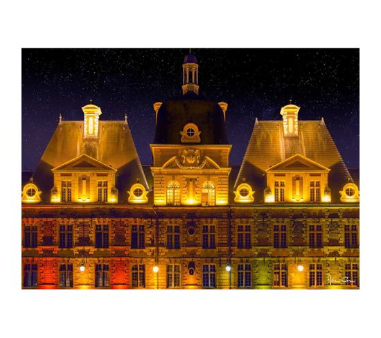 Tableau Sur Verre Place Ducale De Nuit 45x65 Cm