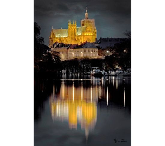 Tableau Sur Toile Cathédrale Saint-étienne De Metz 65x97 Cm