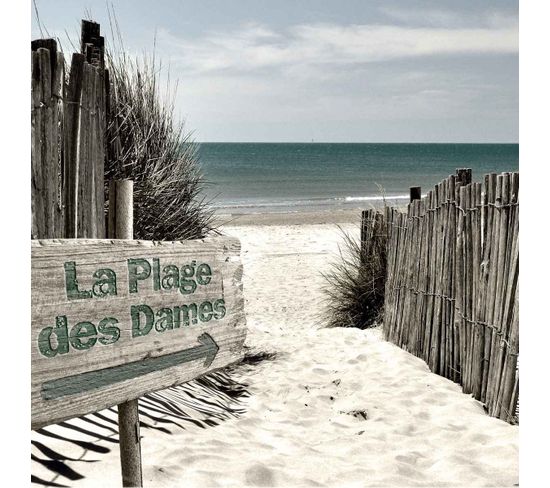 Tableau Sur Toile La Plage Des Dames De Noirmoutier 30x30 Cm