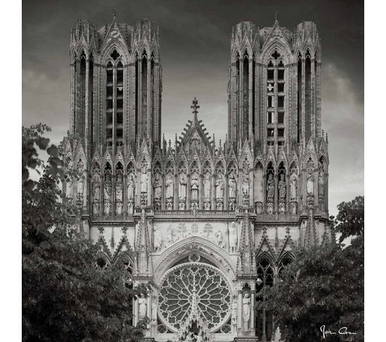 Tableau Sur Toile Cathedrale De Reims 65x65 Cm