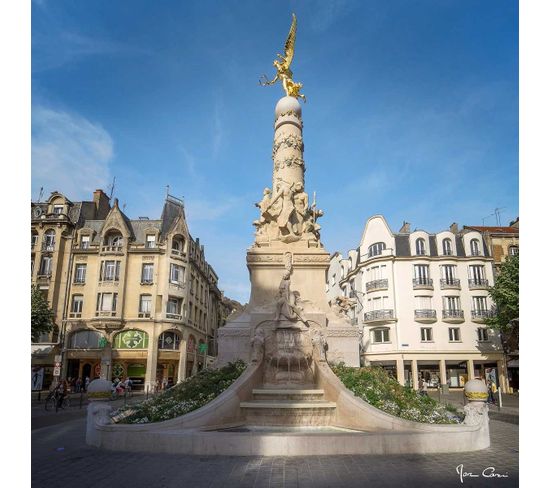 Tableau Sur Toile Colonne Victoire De Reims 65x65 Cm