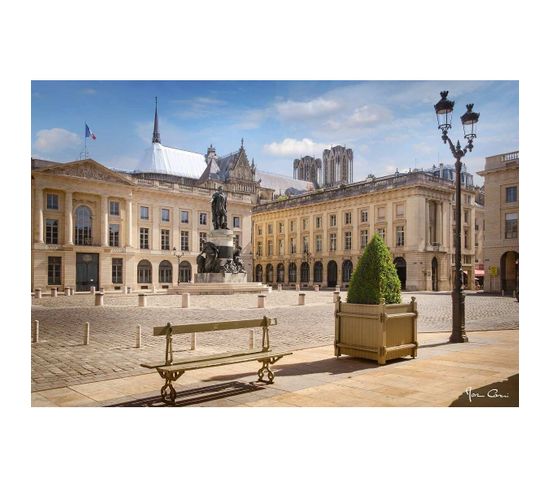 Tableau Sur Toile Sur La Place Royale De Reims 45x65 Cm