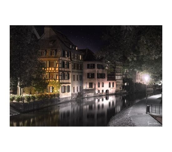 Tableau Sur Toile Quai Petite France à Strasbourg 65x97 Cm