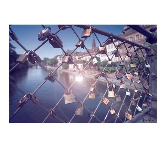 Tableau Sur Toile Passerelle De L'abreuvoir Strasbourg 45x65 Cm