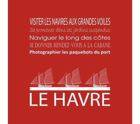 Tableau Sur Toile Le Havre Rouge 30x30 Cm