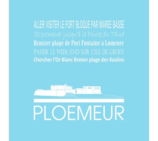 Tableau Sur Toile Ploemeur Glacier 30x30 Cm