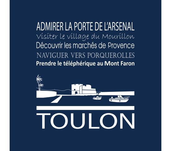 Tableau Sur Toile Toulon Navy 30x30 Cm