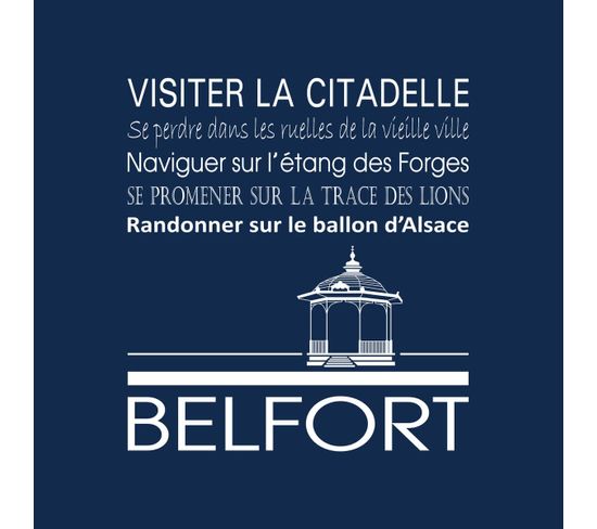 Tableau Sur Toile Belfort Navy 30x30 Cm