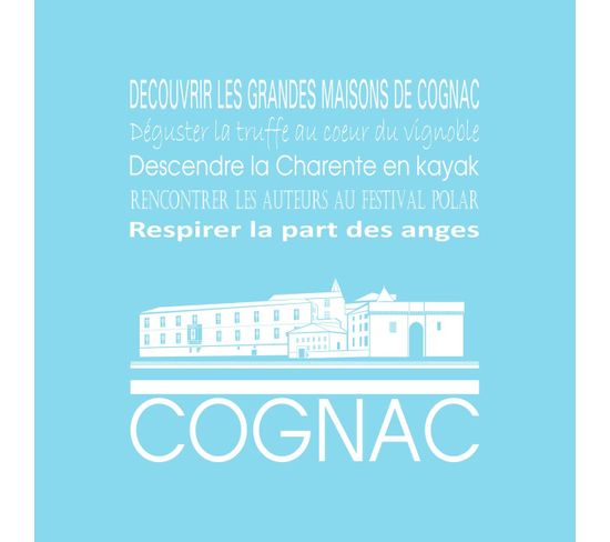 Tableau Sur Toile Cognac Glacier 30x30 Cm
