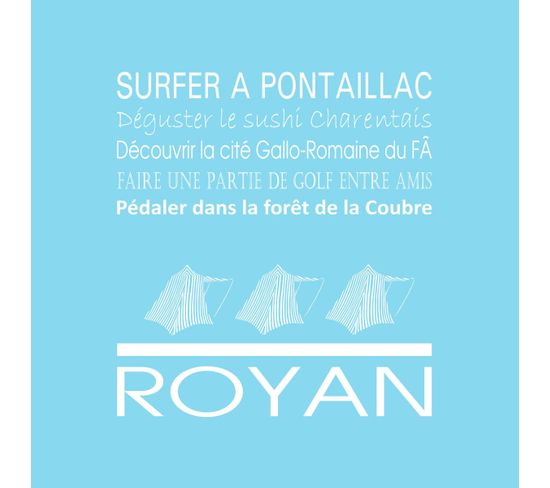 Tableau Sur Toile Royan Glacier 30x30 Cm