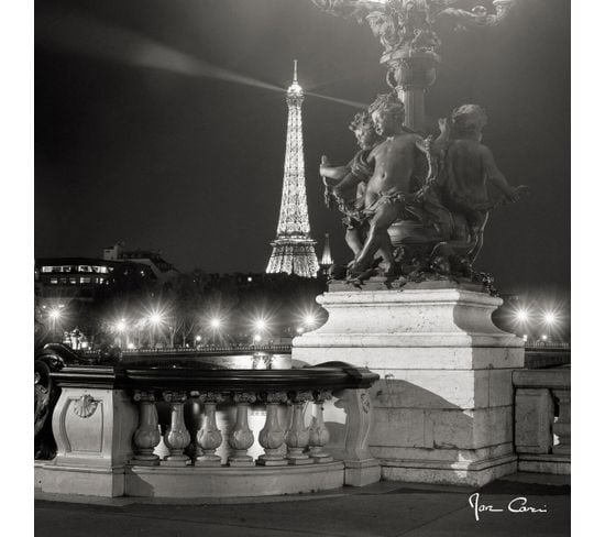 Tableau Sur Verre Pont Alexandre Iii 45x45 Cm