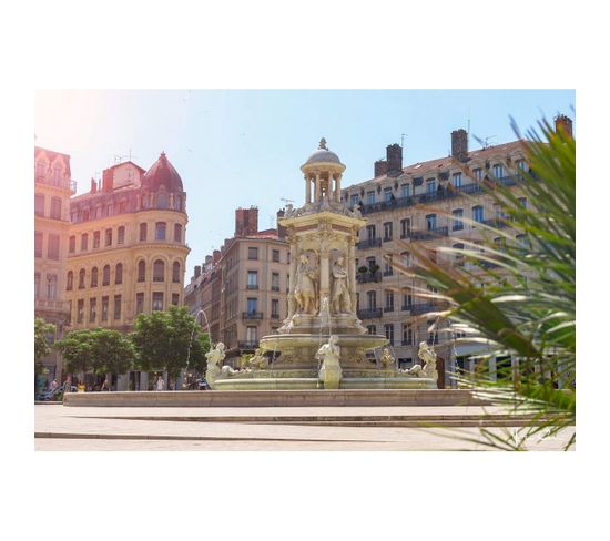 Tableau Sur Toile Place Des Jacobins Lyon 65x97 Cm