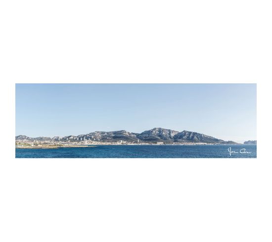 Tableau Sur Toile Skyline Marseille 30x97 Cm