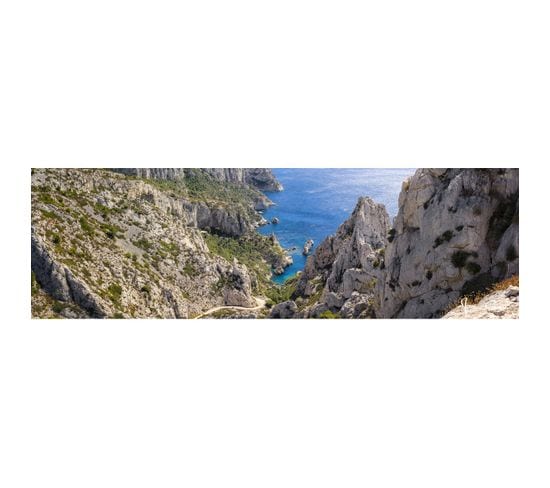 Tableau Sur Toile Ensemble De Calanques 30x97 Cm