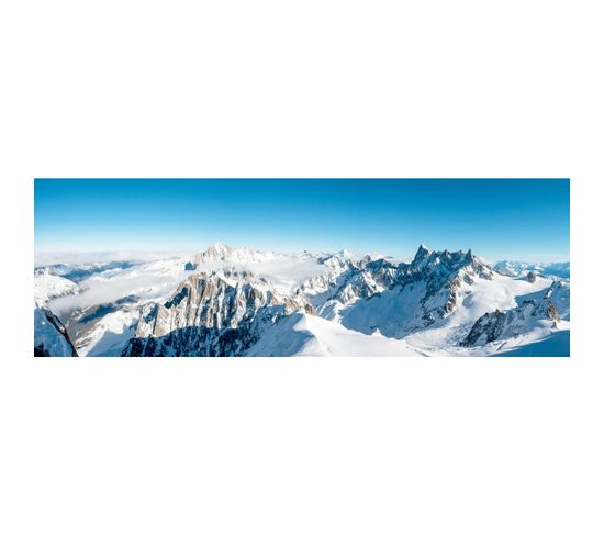 Tableau Sur Toile Aiguille Du Midi 45x135 Cm