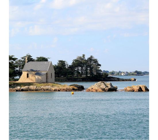 Tableau Sur Toile Chapelle Île Bret 30x30 Cm