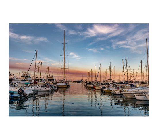 Tableau Sur Toile Port De Fréjus 45x65 Cm