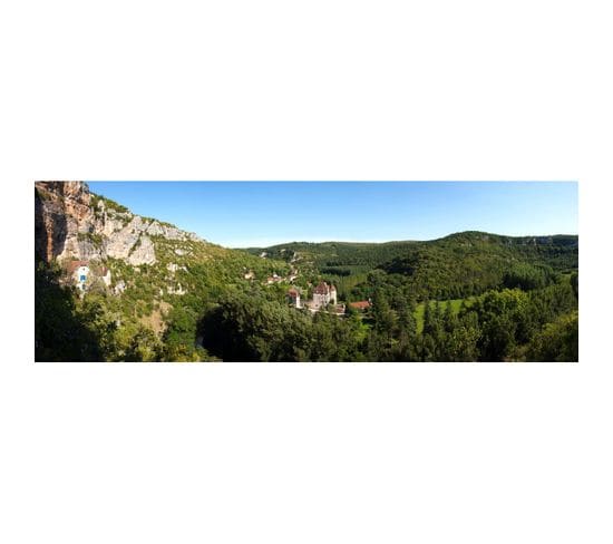 Tableau Sur Toile Vallée Du Célé 30x97 Cm