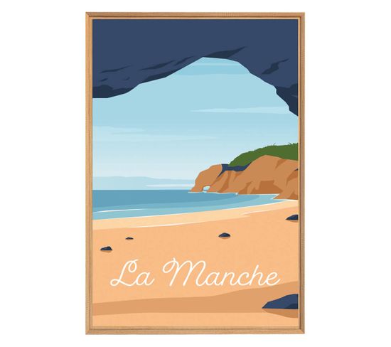 Tableau Mural Encadré La Manche 65x97 Cm